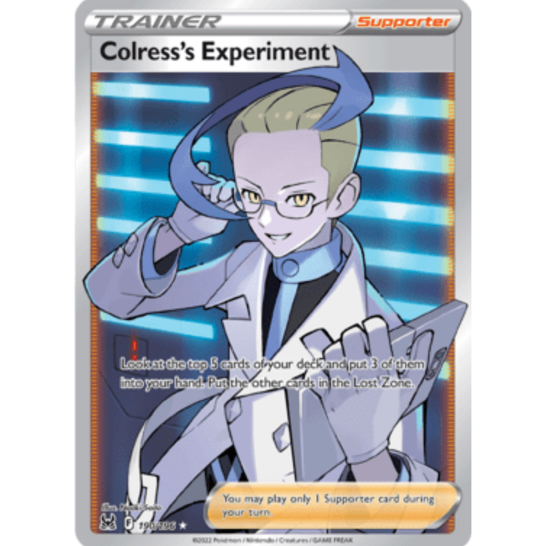 Colress's Experiment (Full Art) 190 - Holofoil SWSH11 Lost Origin - Ultra Rare