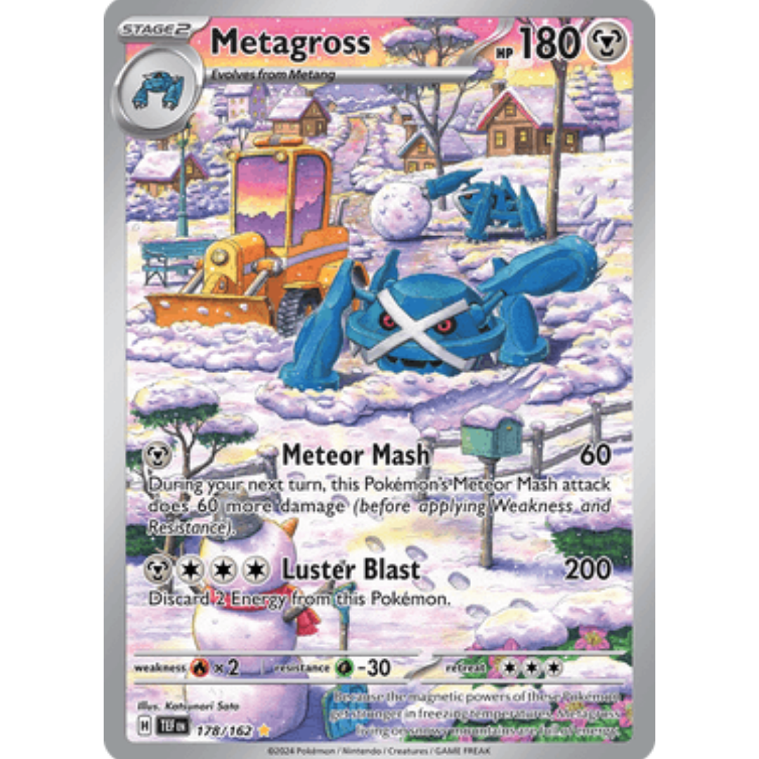 Metagross 178/162 - Holofoil SV05 Temporal Forces - Illustration Rare