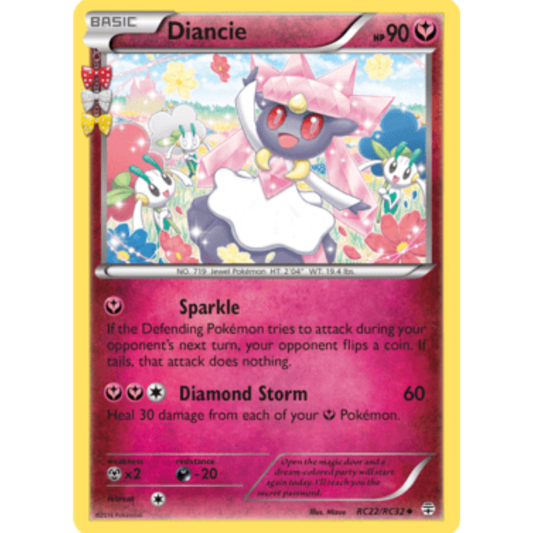 Diancie RC22/RC32 - Holofoil Generations Radiant Collection - Uncommon