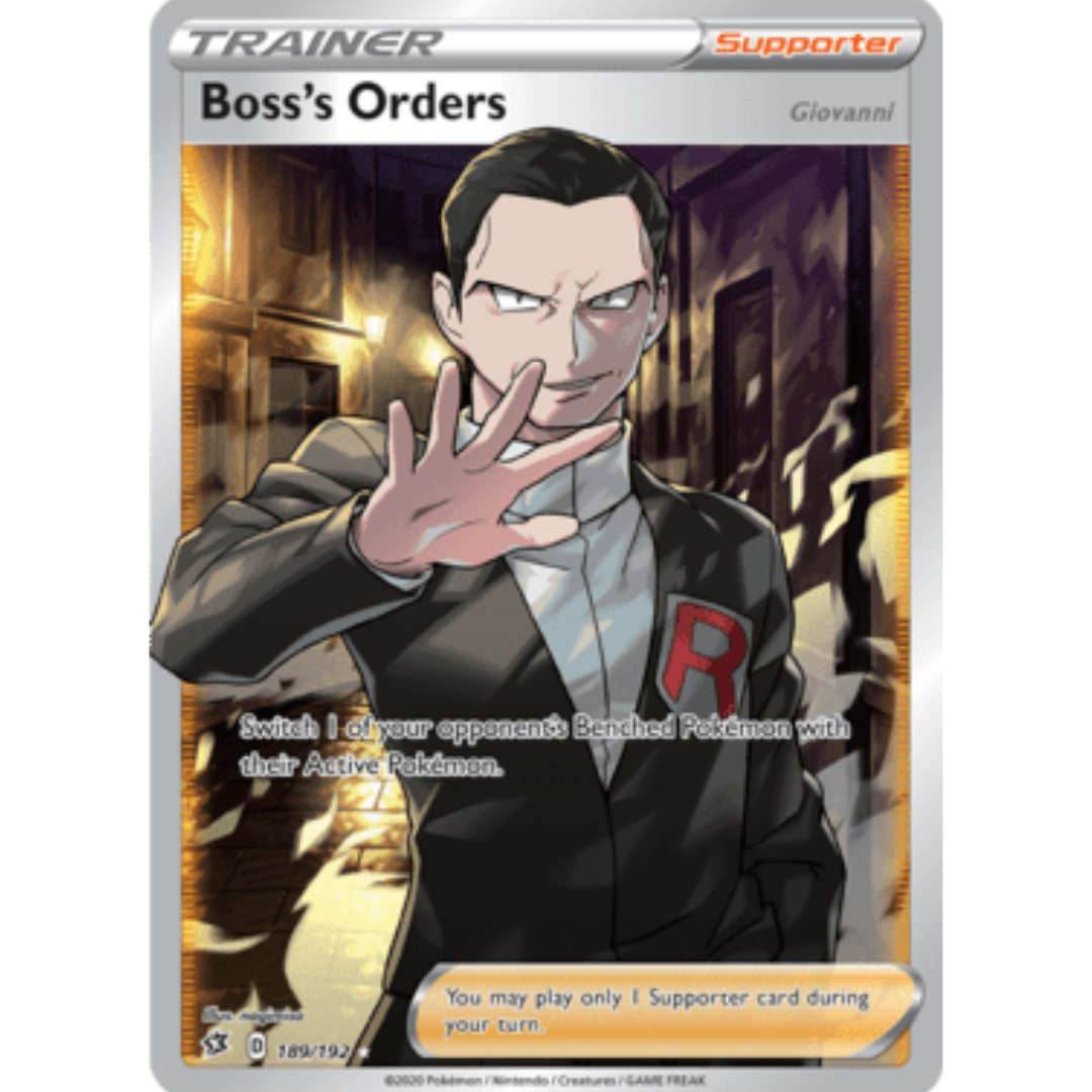 Boss's Orders (Full Art) 189 - Holofoil SWSH02 Rebel Clash - Ultra Rare