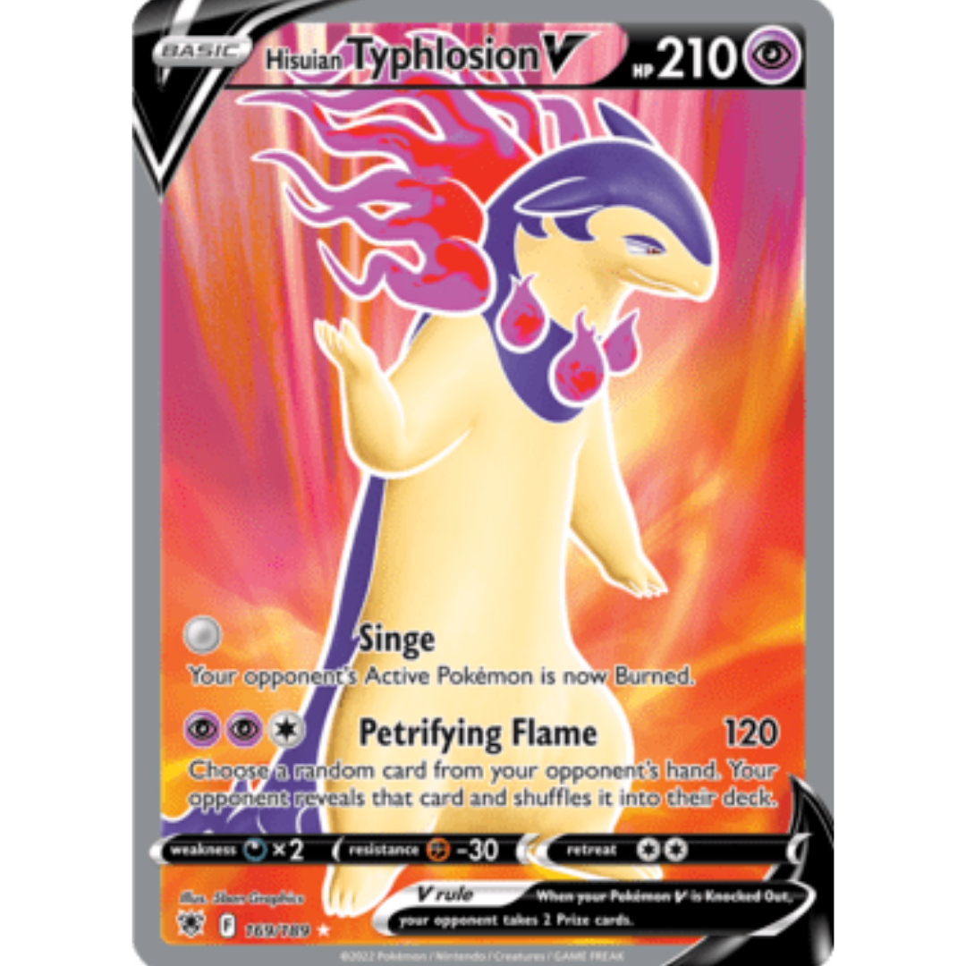 Hisuian Typhlosion V (Full Art) 169 - Holofoil SWSH10 Astral Radiance - Ultra Rare