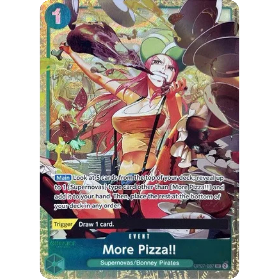 More Pizza!! (Premium Card Collection -Best Selection Vol. 4-) (OP07-037) - One Piece Promotion Cards Foil
