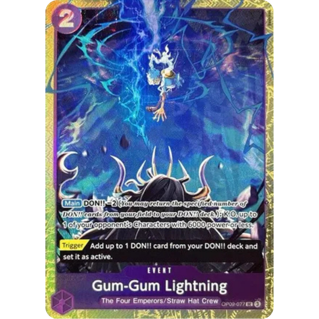 Gum-Gum Lightning (Premium Card Collection -Best Selection Vol. 4-) (OP09-077) - One Piece Promotion Cards Foil