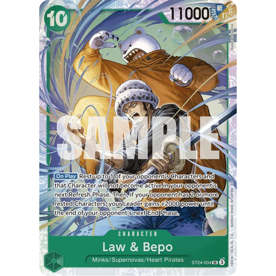 Law & Bepo (ST24-004) - Starter Deck 24: GREEN Jewelry Bonney Foil
