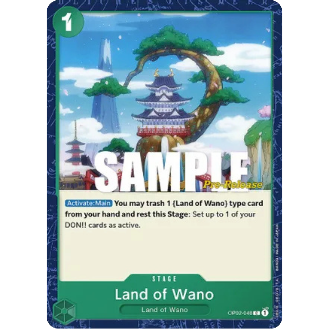 Land of Wano (OP02-048) - Paramount War Pre-Release Cards