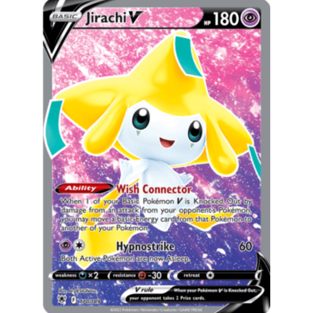 Jirachi V (Full Art) 170 - Holofoil SWSH10 Astral Radiance - Ultra Rare