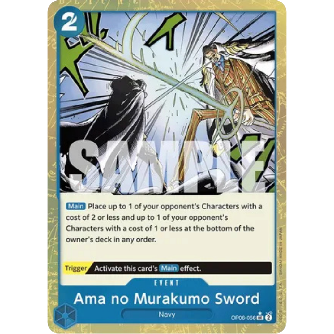 Ama no Murakumo Sword (Textured Foil) (OP06-056) - Premium Booster -The Best- Foil