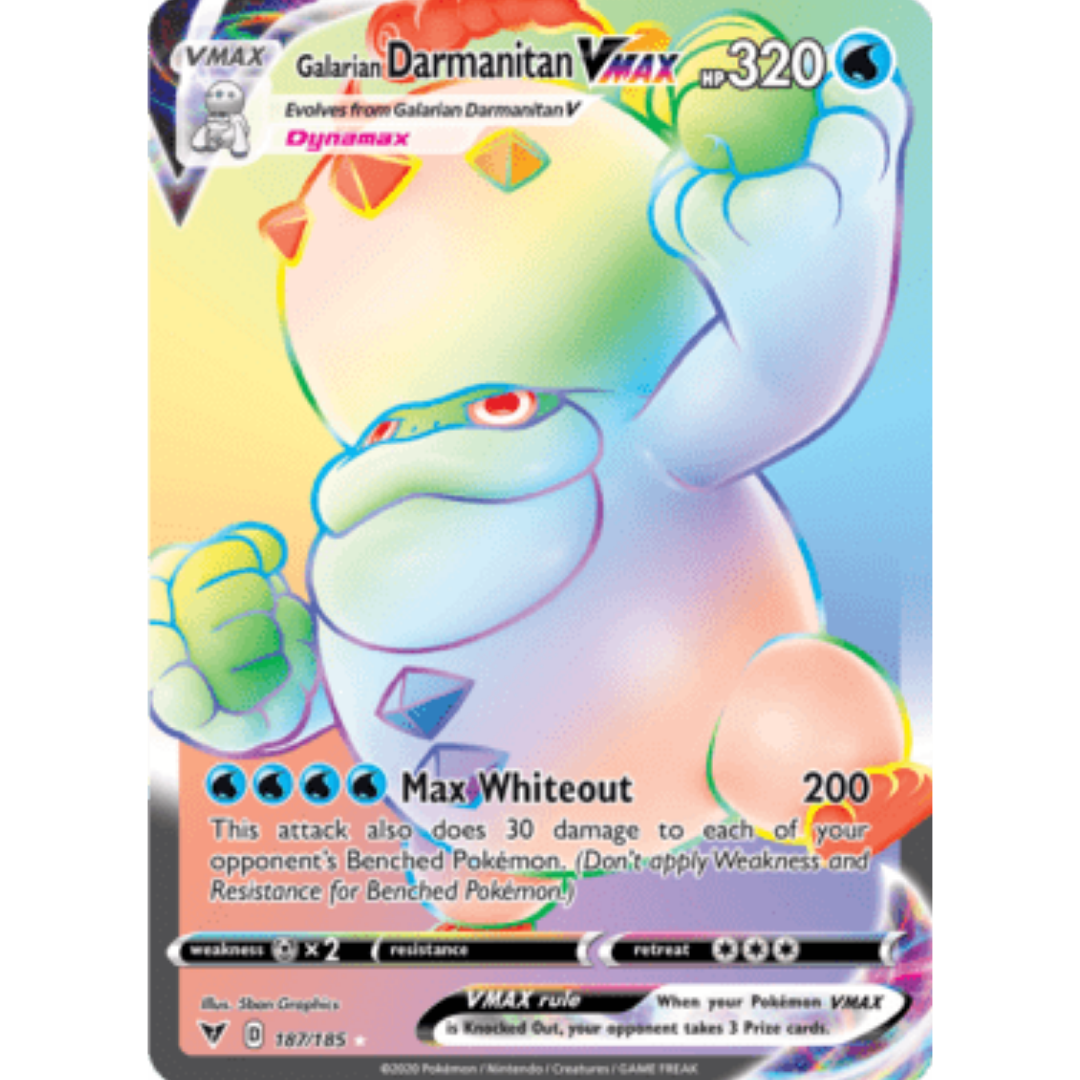 Galarian Darmanitan VMAX (Secret) 187 - Holofoil SWSH04 Vivid Voltage - Secret Rare