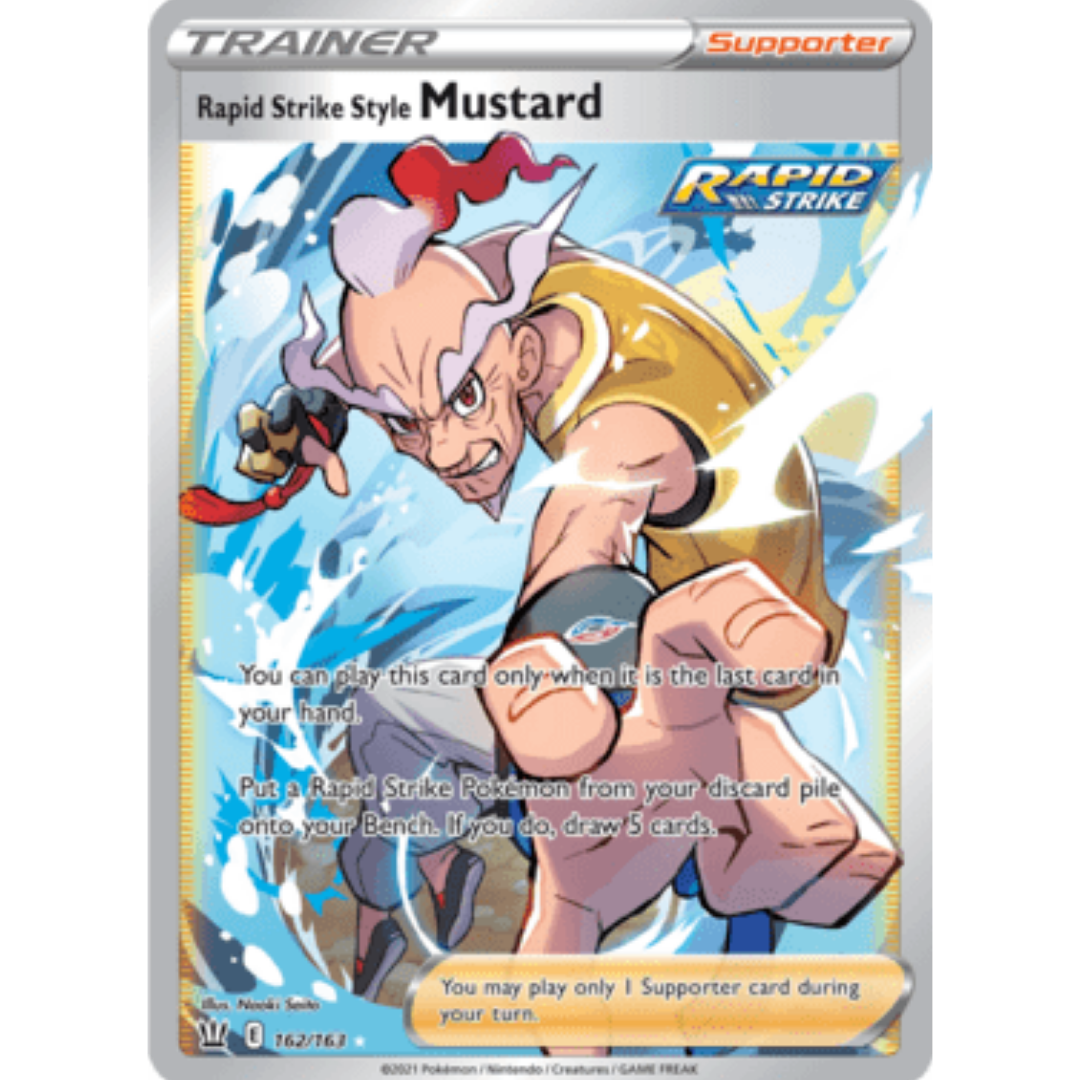 Rapid Strike Style Mustard (Full Art) 162 - Holofoil SWSH05 Battle Styles - Ultra Rare