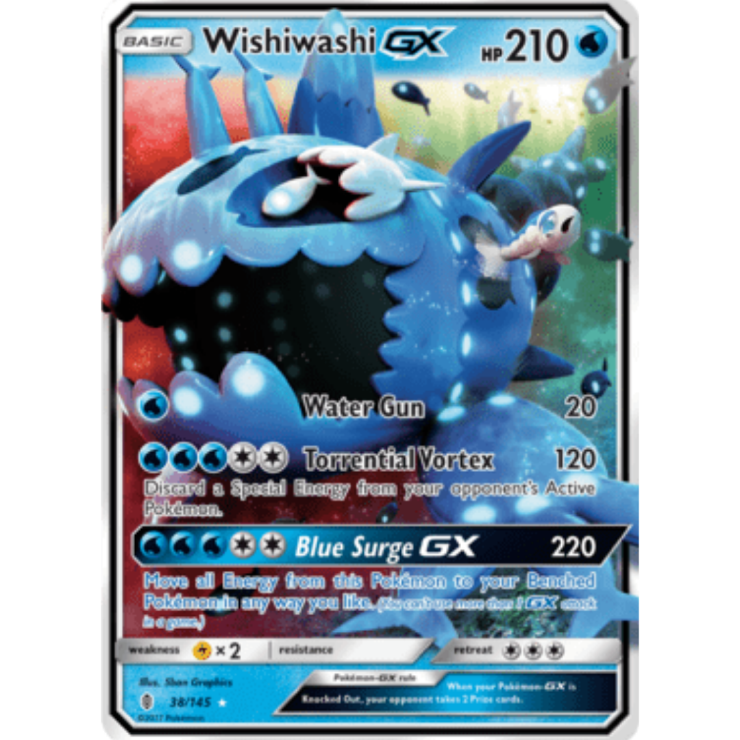 Wishiwashi GX 038/145 - Holofoil SM Guardians Rising - Ultra Rare