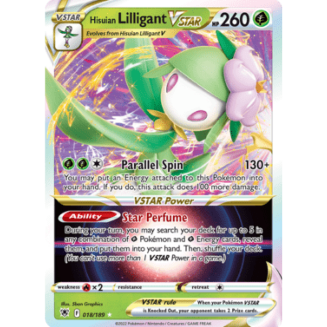 Hisuian Lilligant VSTAR 018 - Holofoil SWSH10 Astral Radiance - Ultra Rare