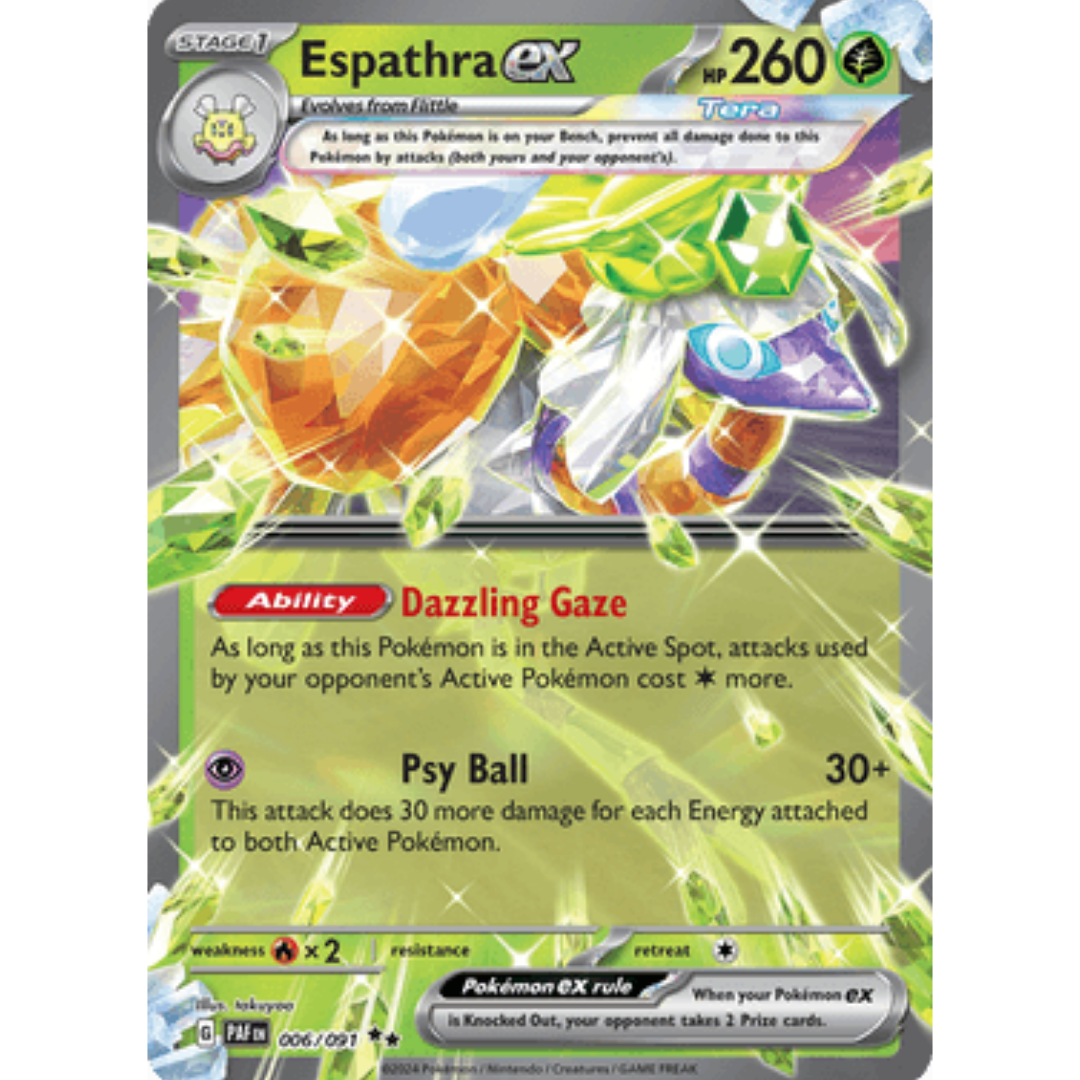 Espathra ex 006/091 - Holofoil SV Paldean Fates - Double Rare