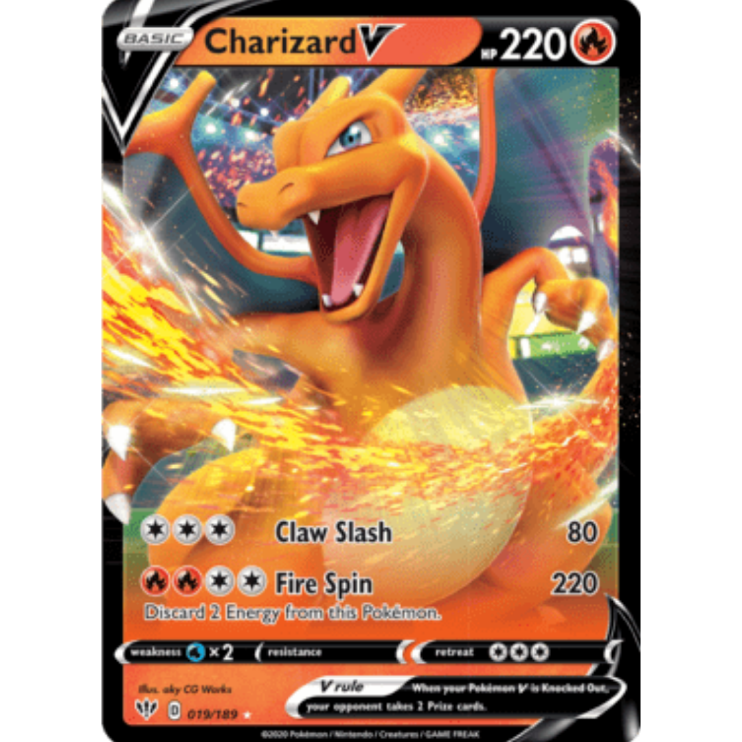 Charizard V 019 - Holofoil SWSH03 Darkness Ablaze - Ultra Rare