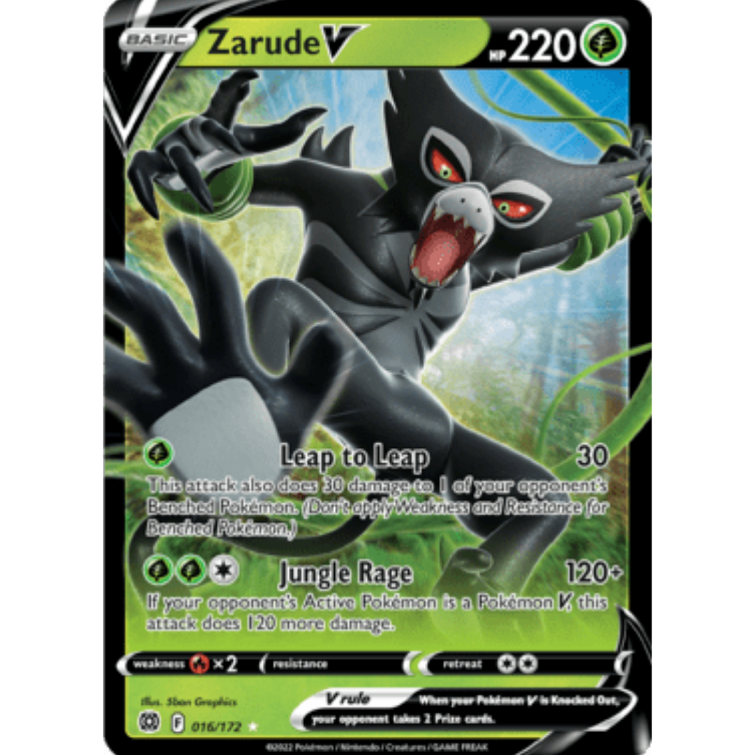 Zarude V 016 - Holofoil SWSH09 Brilliant Stars - Ultra Rare