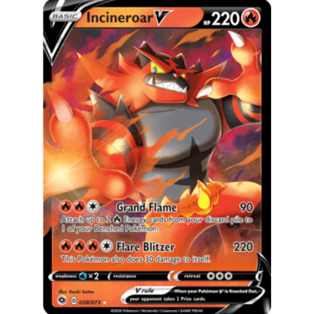 Incineroar V 008 - Holofoil Champions Path - Ultra Rare