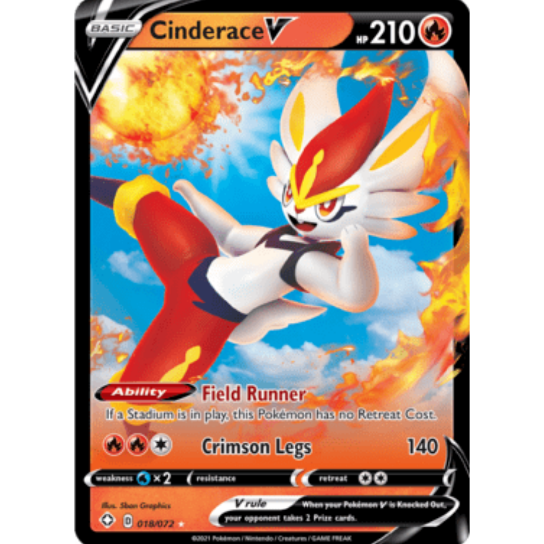Cinderace V 018 - Holofoil Shining Fates - Ultra Rare
