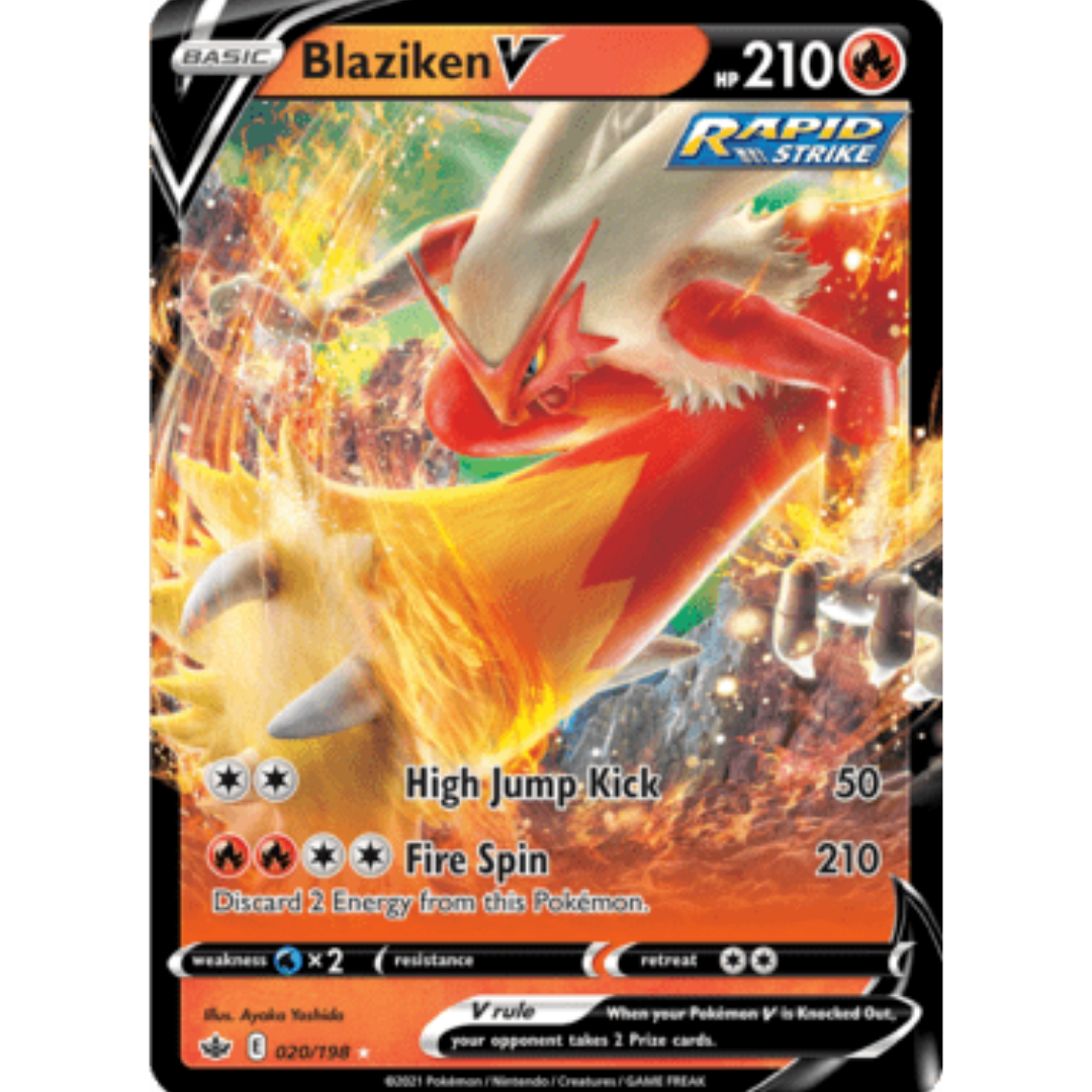 Blaziken V 020 - Holofoil SWSH06 Chilling Reign - Ultra Rare