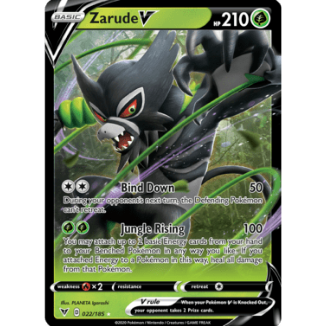 Zarude V 022 - Holofoil SWSH04 Vivid Voltage - Ultra Rare