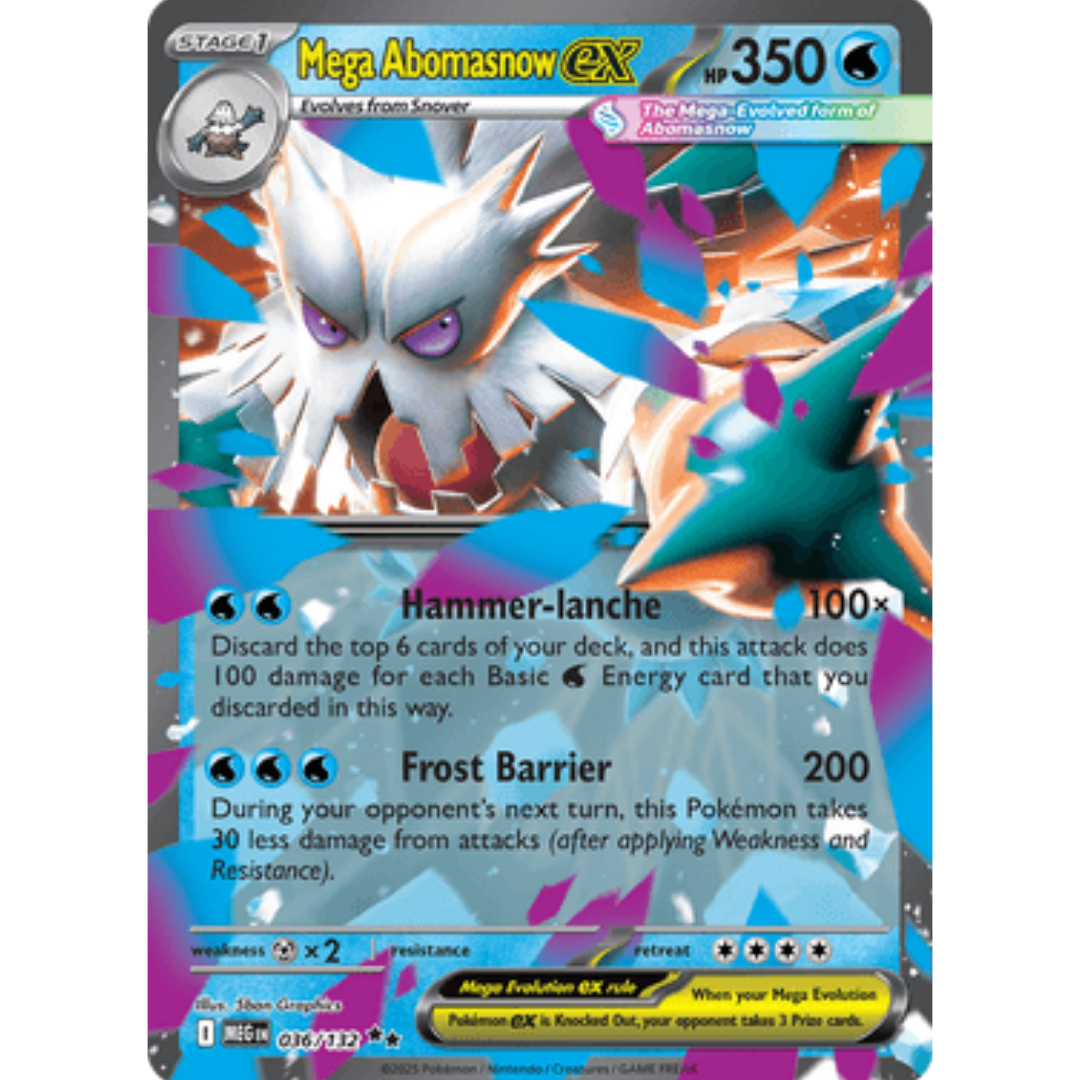 Mega Abomasnow ex 036/132 - Holofoil ME01 Mega Evolution - Double Rare