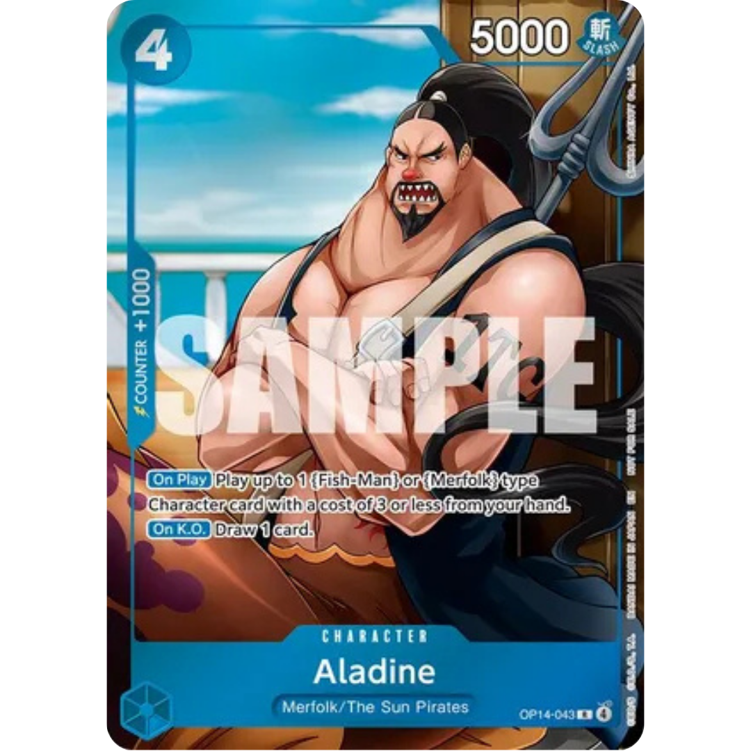 Aladine (Dash Pack) (OP14-043) - The Azure Sea's Seven Foil