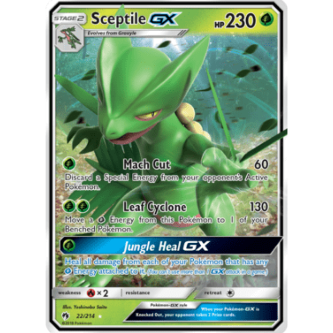 Sceptile GX 022 - Holofoil SM Lost Thunder - Ultra Rare