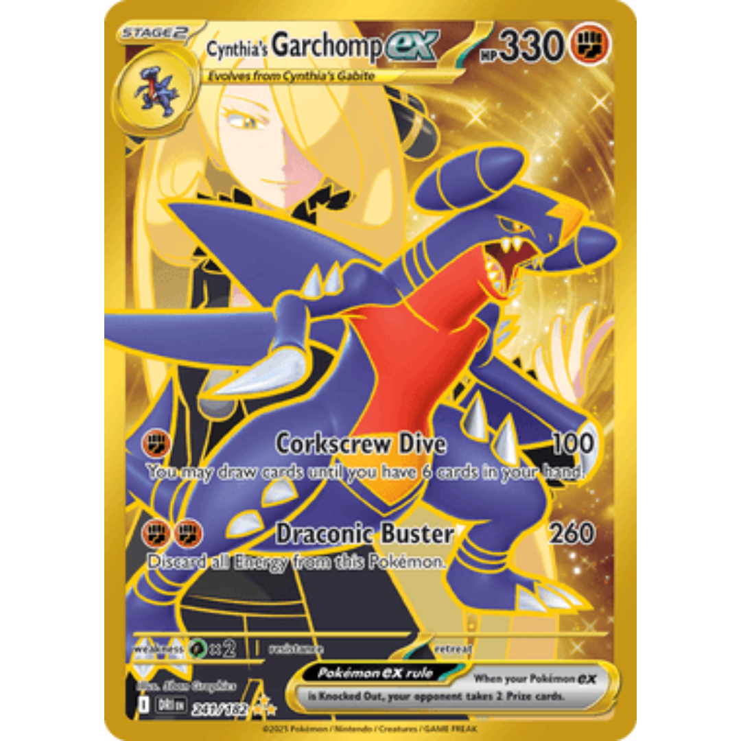 Cynthia's Garchomp ex 241/182 - Holofoil SV10 Destined Rivals - Hyper Rare