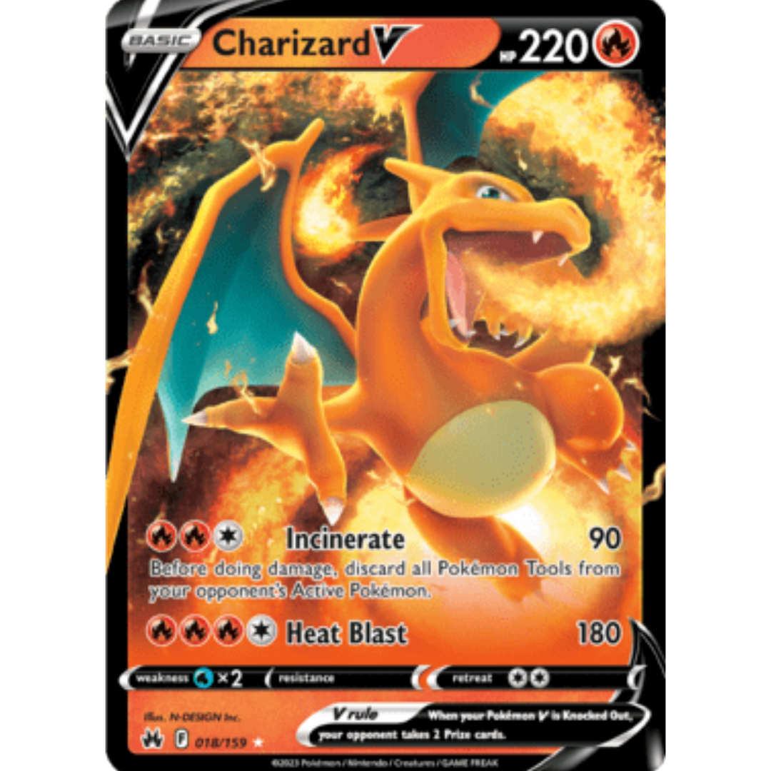 Charizard V 018 - Holofoil SWSH Crown Zenith - Ultra Rare