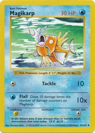 Magikarp 035 - Unlimited Base Set Shadowless - Uncommon