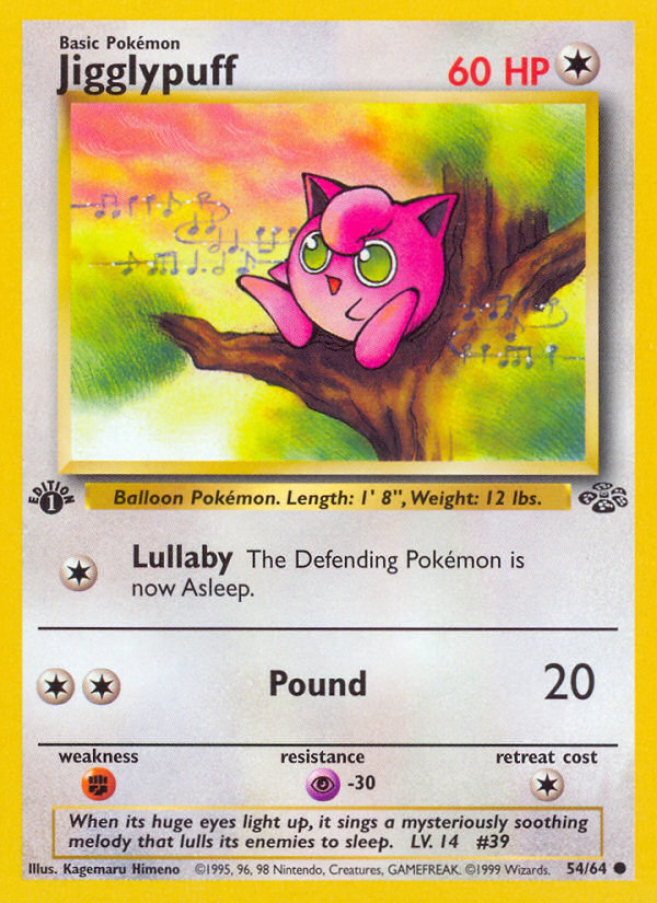 Jigglypuff 054/64 - 1st Edition Jungle - Common