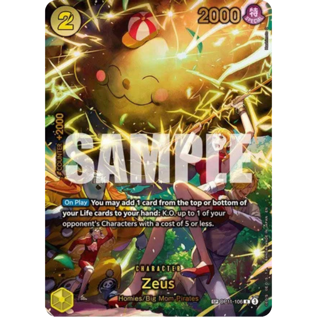 Zeus (SP) (OP11-106) - Adventure on Kami's Island Foil