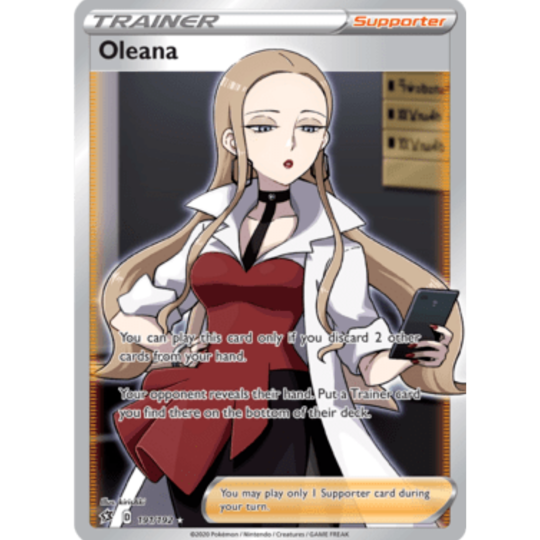 Oleana (Full Art) 191 - Holofoil SWSH02 Rebel Clash - Ultra Rare