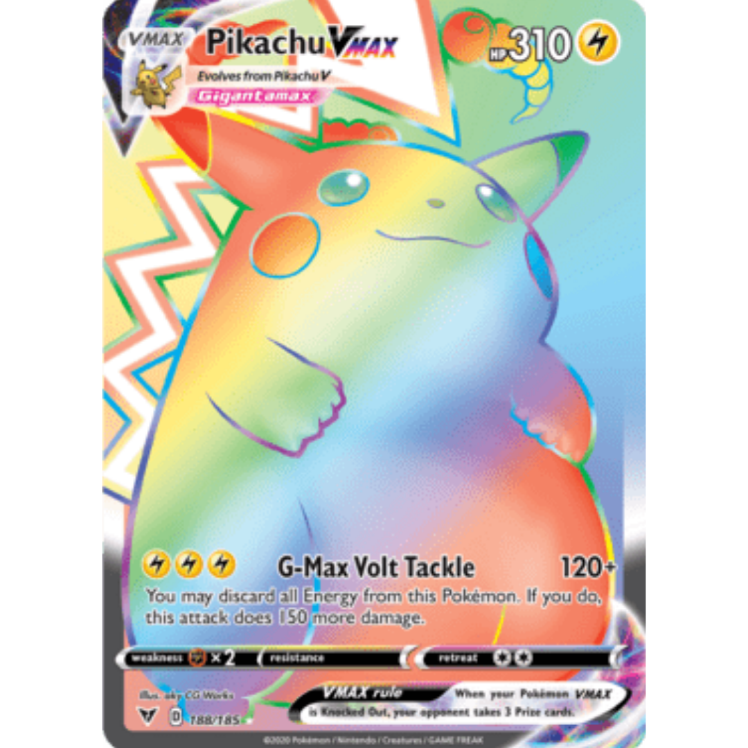 Pikachu VMAX (Secret) 188 - Holofoil SWSH04 Vivid Voltage - Secret Rare
