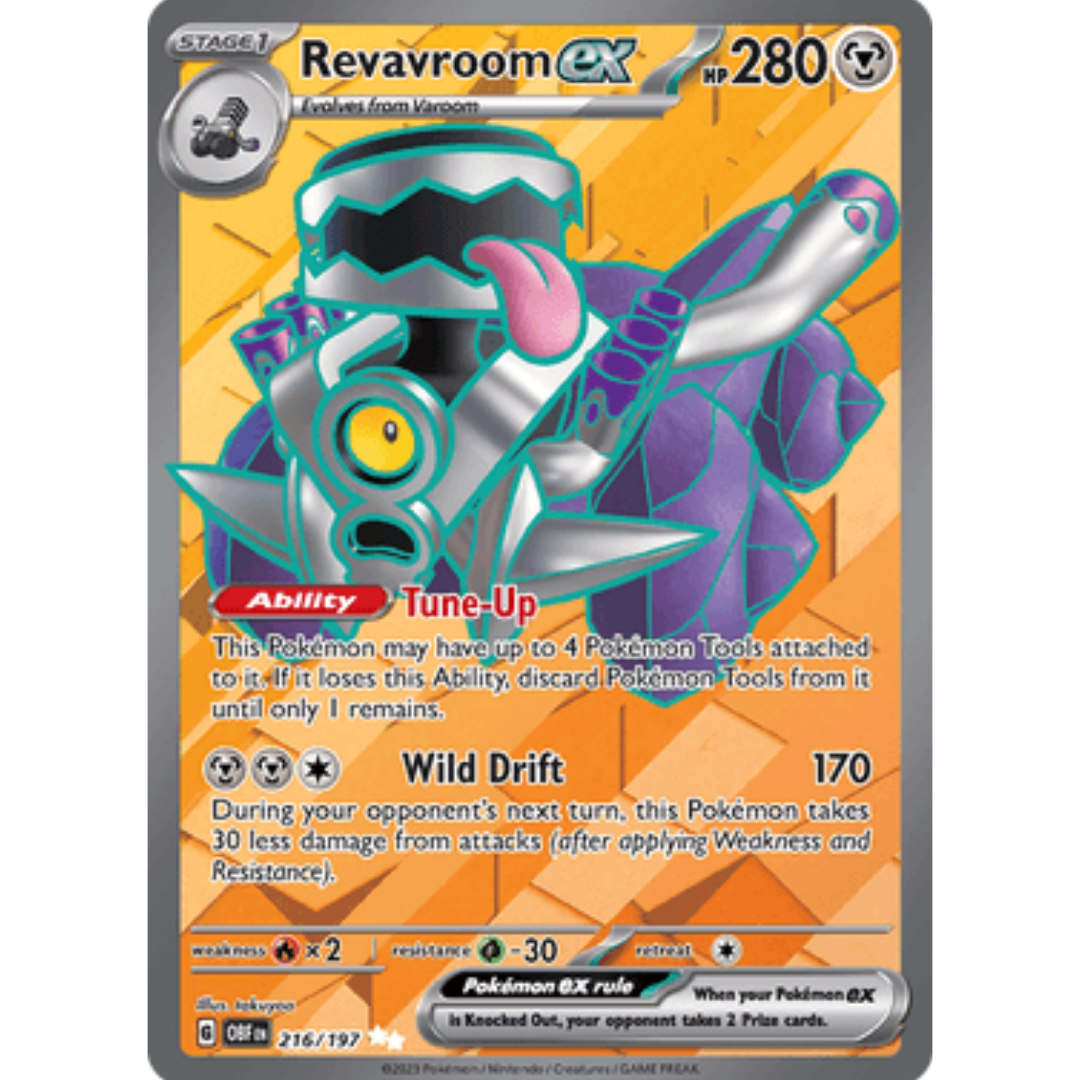 Revavroom ex 216/197 - Holofoil SV03 Obsidian Flames - Ultra Rare