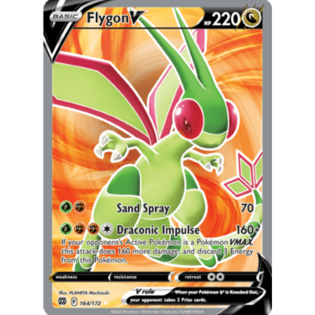 Flygon V (Full Art) 164 - Holofoil SWSH09 Brilliant Stars - Ultra Rare