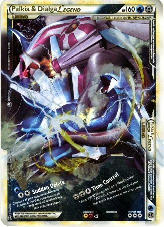 Palkia & Dialga Legends - 101/102 + 102/102 (Single Oversized Promo)/102 - Holofoil Jumbo Cards - Promo