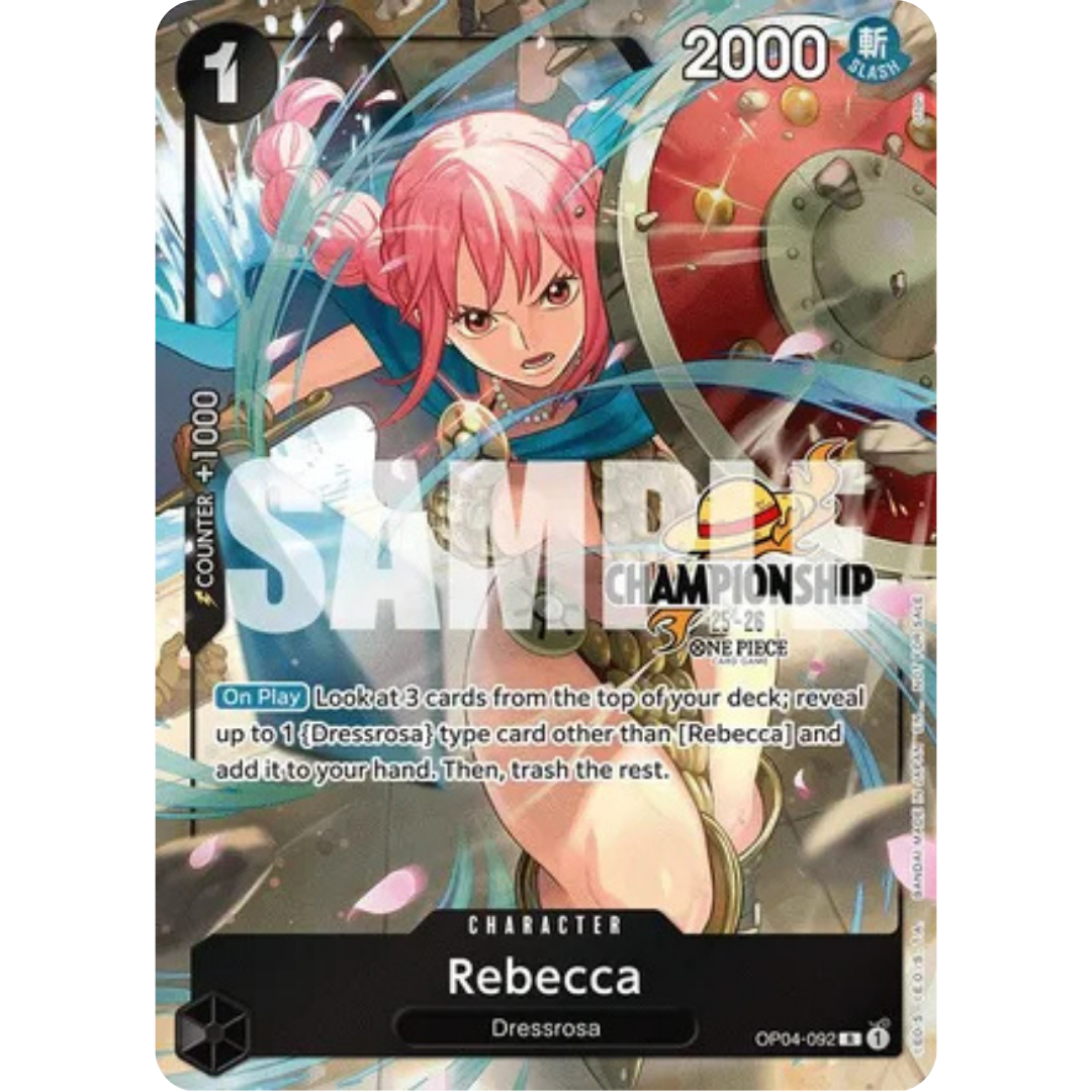 Rebecca (CS 25-26 Celebration Pack) (OP04-092) - One Piece Promotion Cards Foil