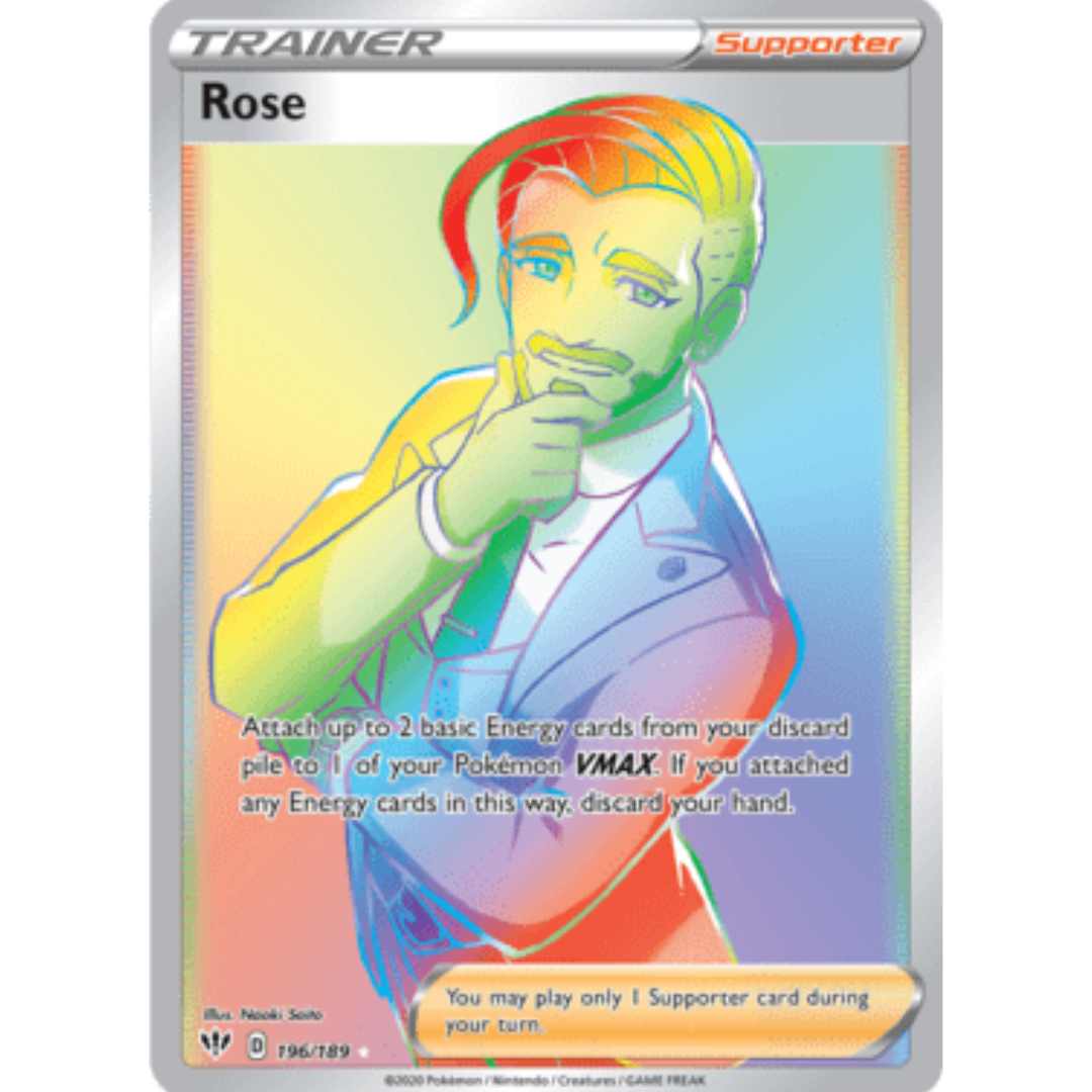 Rose (Secret) 196 - Holofoil SWSH03 Darkness Ablaze - Secret Rare