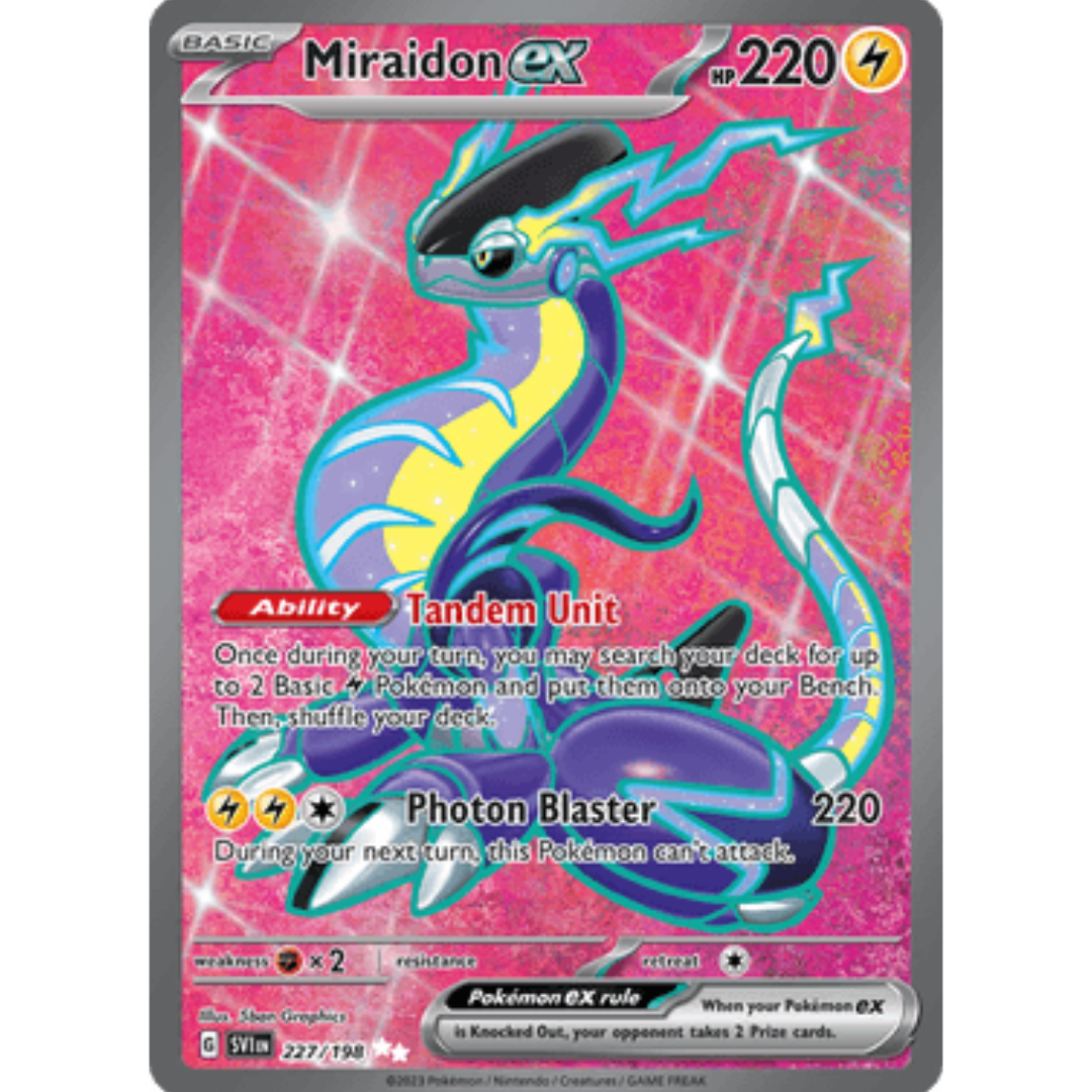 Miraidon ex 227/198 - Holofoil SV01 Scarlet & Violet Base Set - Ultra Rare