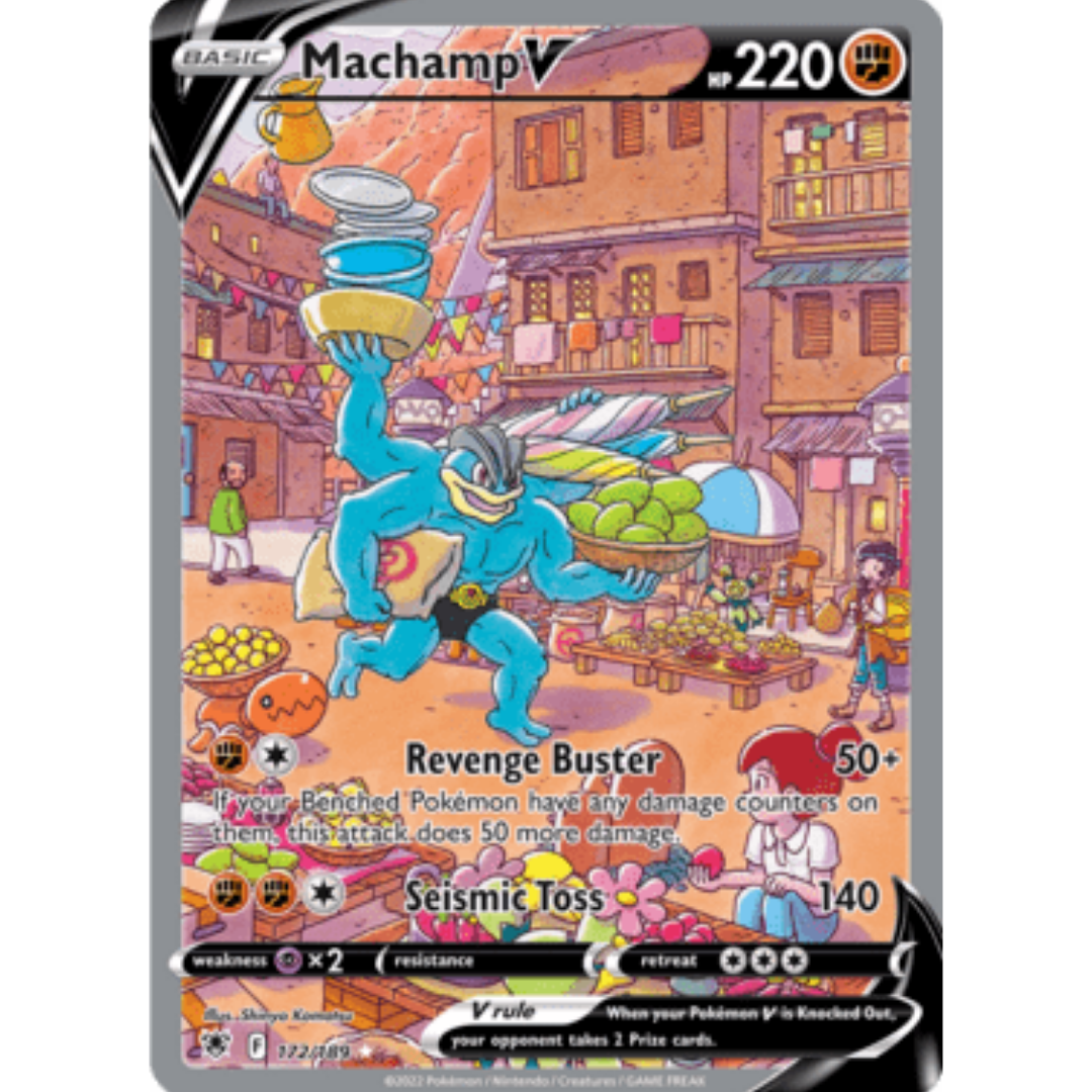 Machamp V (Alternate Full Art) 172 - Holofoil SWSH10 Astral Radiance - Ultra Rare