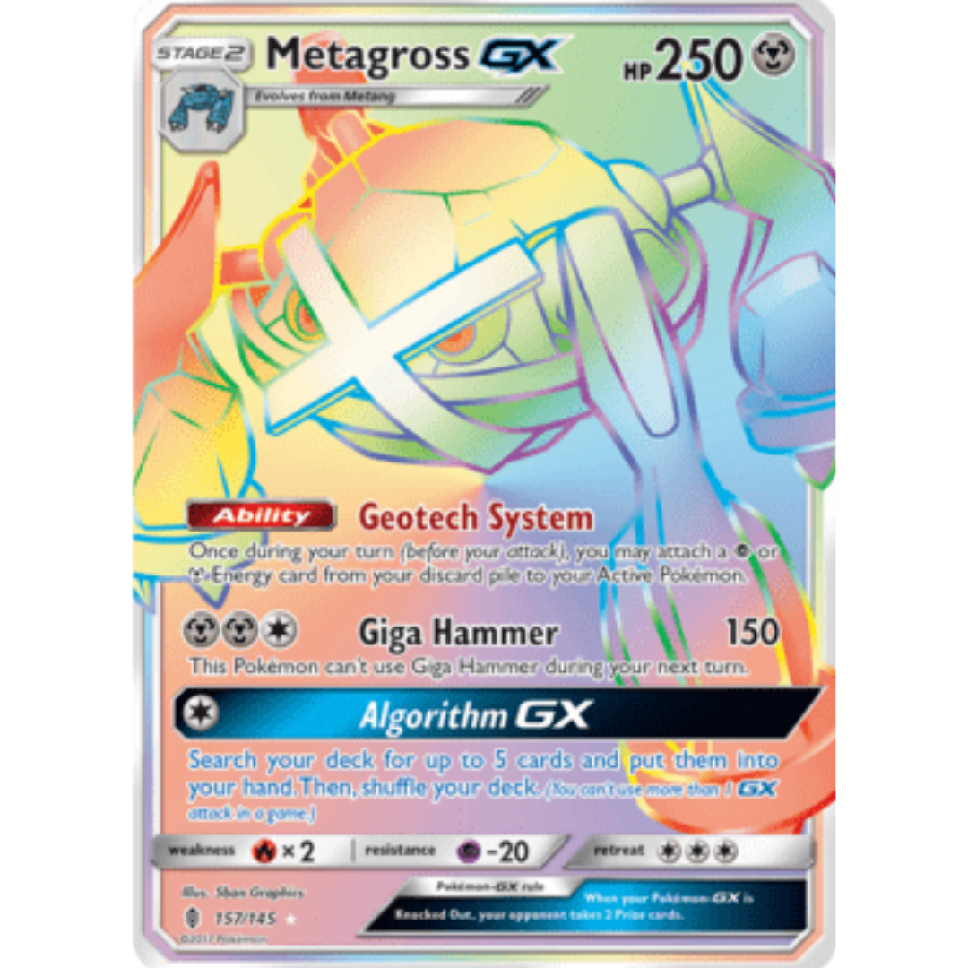 Metagross GX (Secret) - Holofoil SM Guardians Rising - Secret Rare