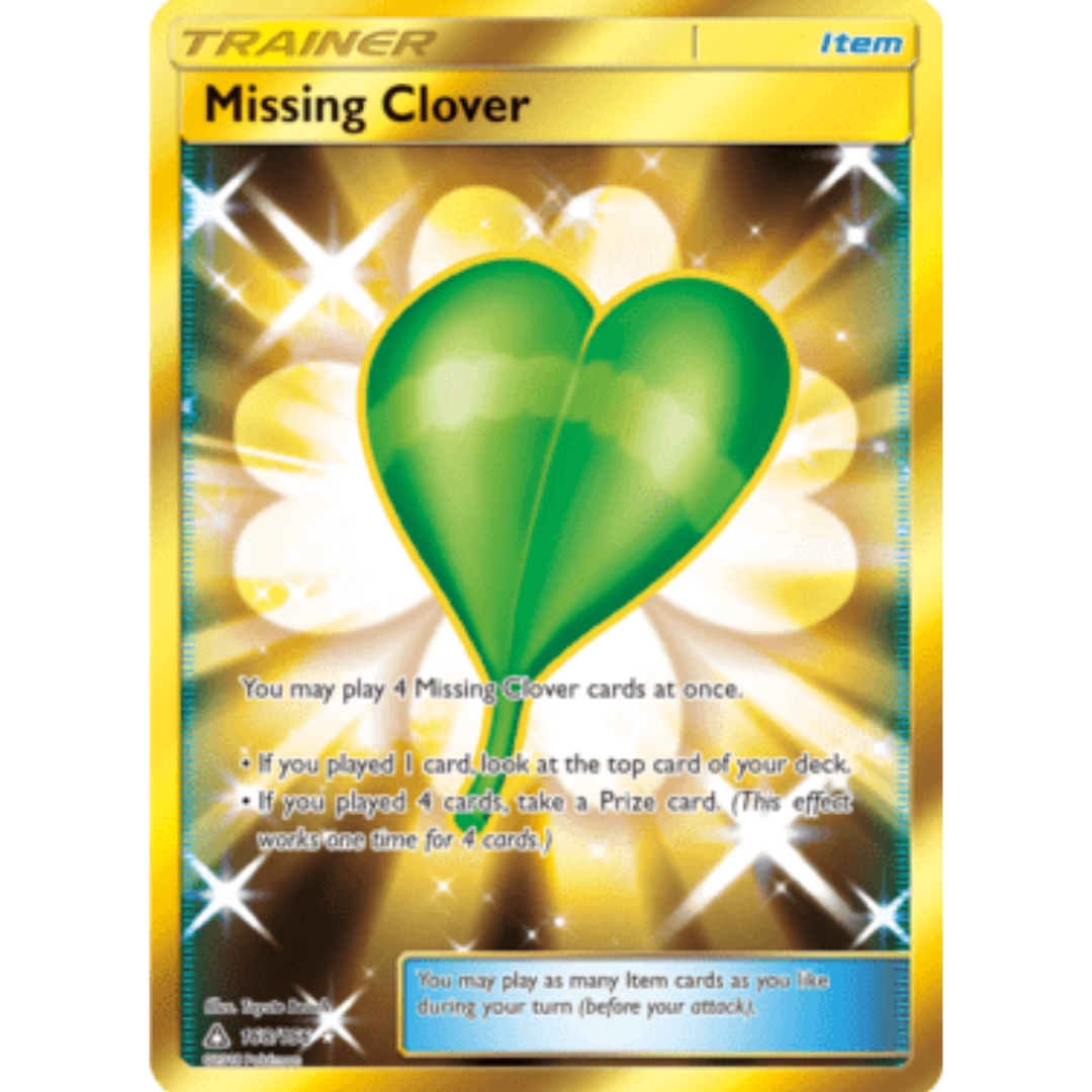 Missing Clover (Secret Rare) 168 - Holofoil SM Ultra Prism - Secret Rare