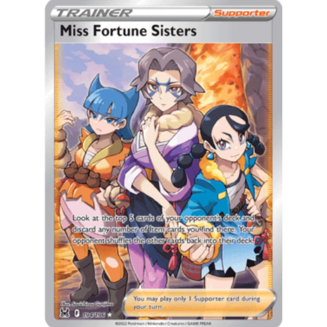 Miss Fortune Sisters (Full Art) 194 - Holofoil SWSH11 Lost Origin - Ultra Rare
