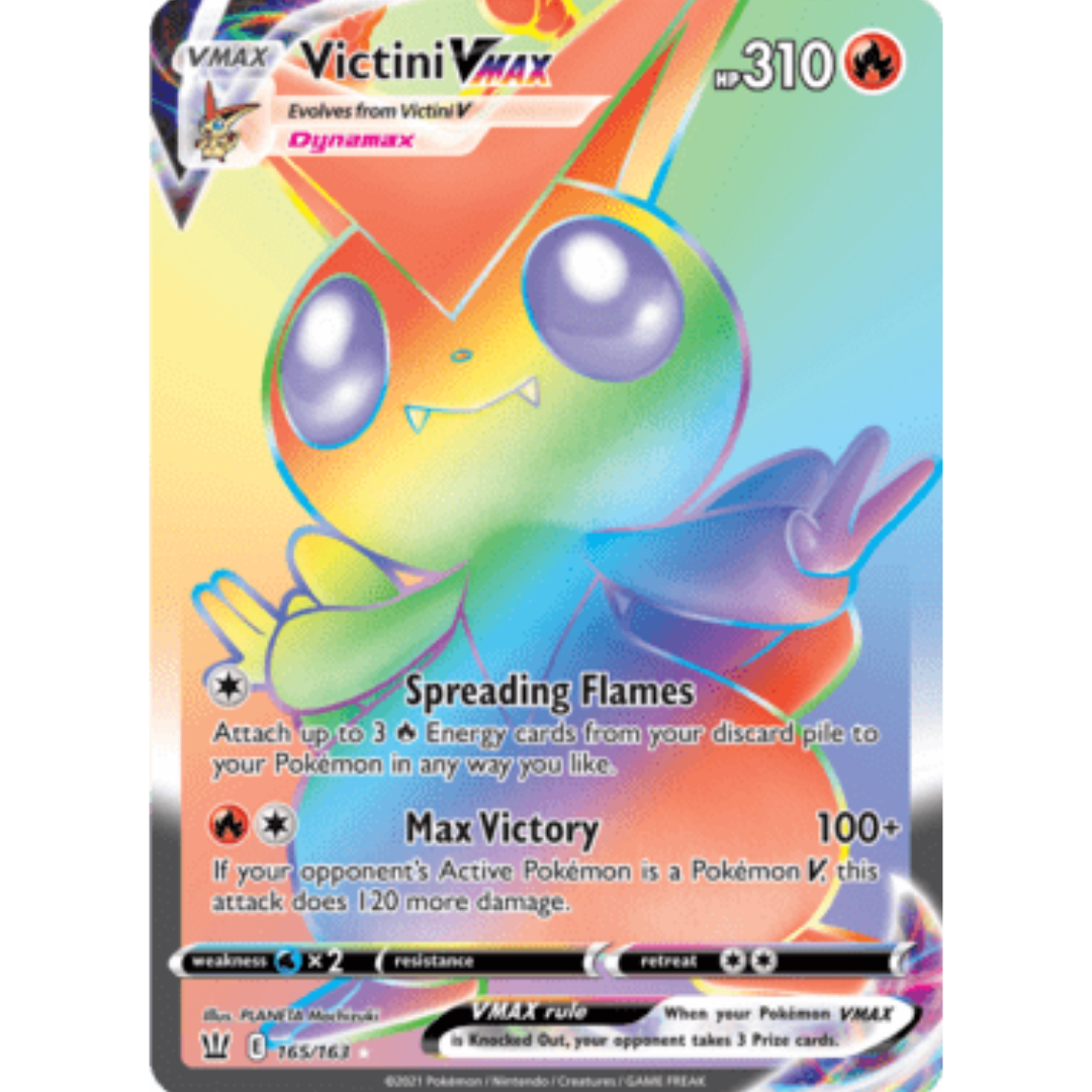 Victini VMAX (Secret) 165 - Holofoil SWSH05 Battle Styles - Secret Rare