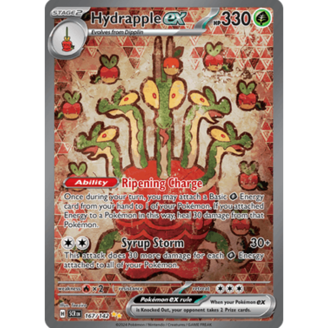Hydrapple ex 167/142 - Holofoil SV07 Stellar Crown - Special Illustration Rare