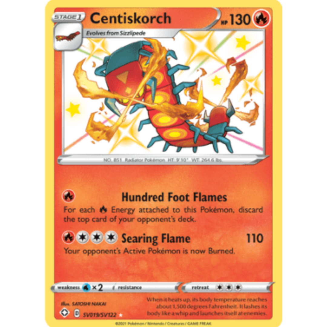 Centiskorch SV019 - Holofoil Shining Fates Shiny Vault - Shiny Holo Rare