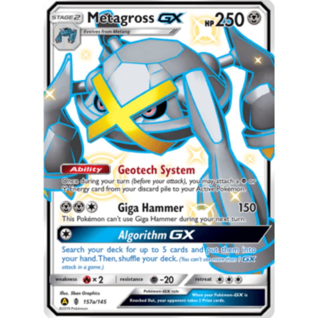 Metagross GX (Full Art) 139/145 - Holofoil SM Guardians Rising - Ultra Rare
