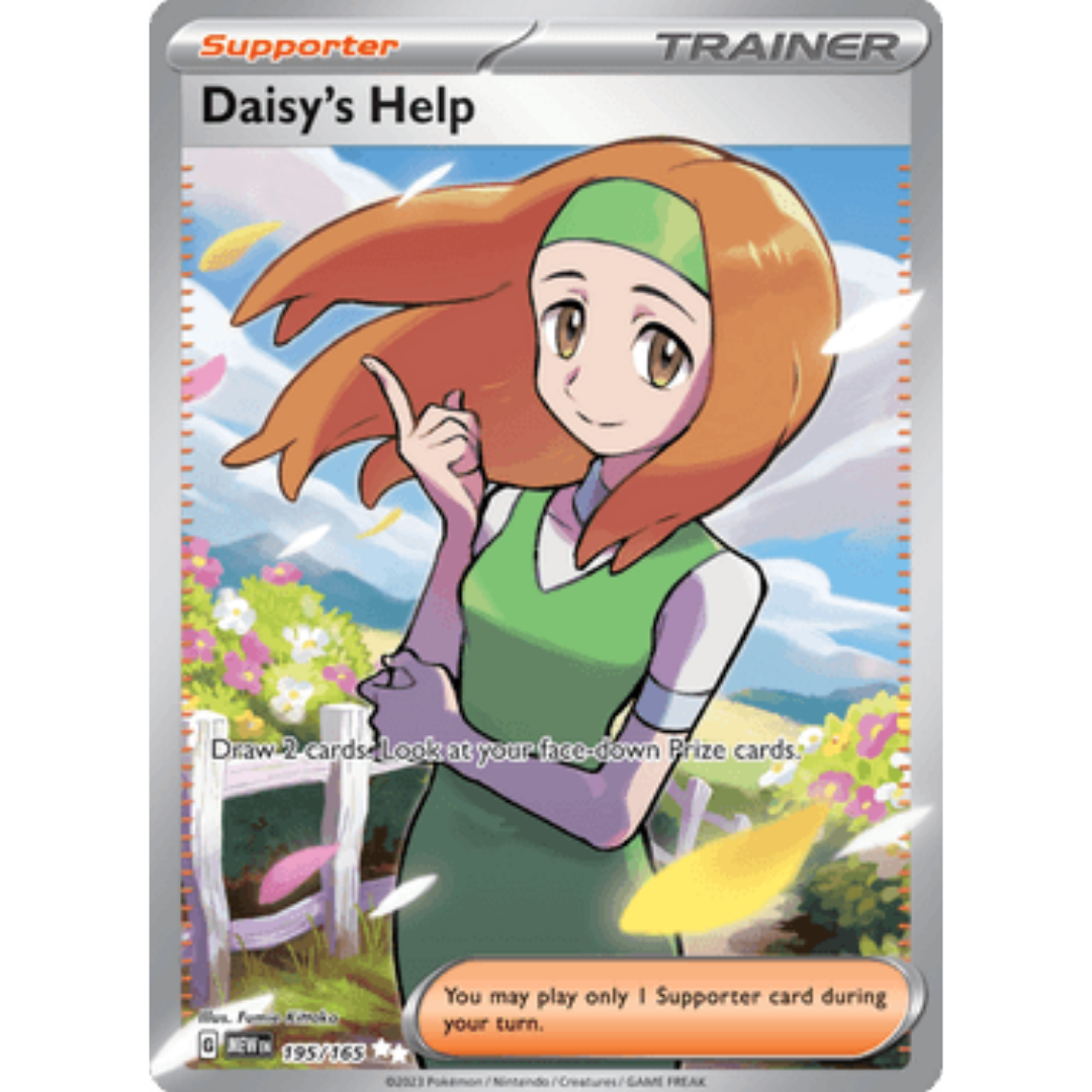 Daisy's Help 195/165 - Holofoil SV Scarlet & Violet 151 - Ultra Rare
