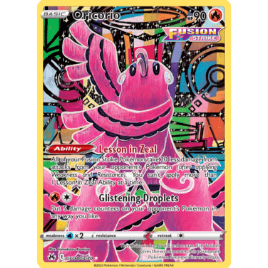 Oricorio GG04 - Holofoil SWSH Crown Zenith Galarian Gallery - Ultra Rare