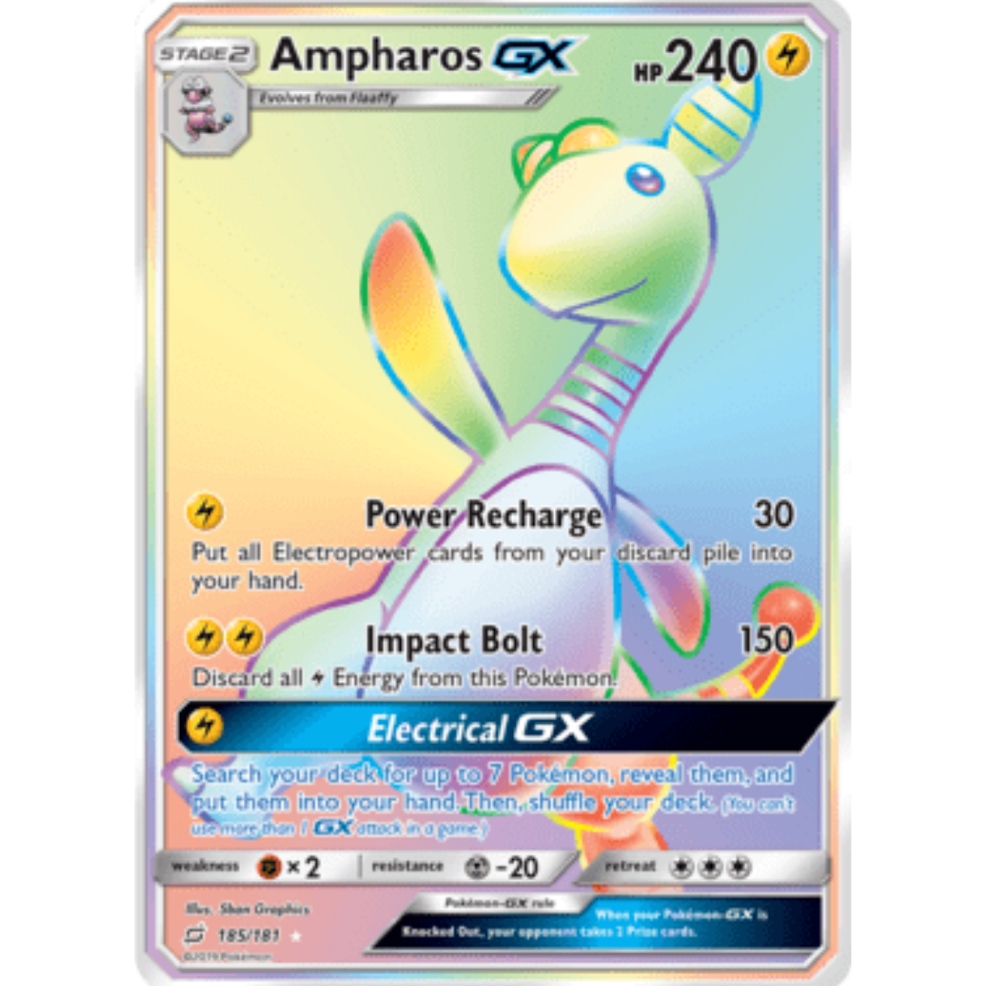 Ampharos GX (Secret) - Holofoil SM Team Up - Secret Rare