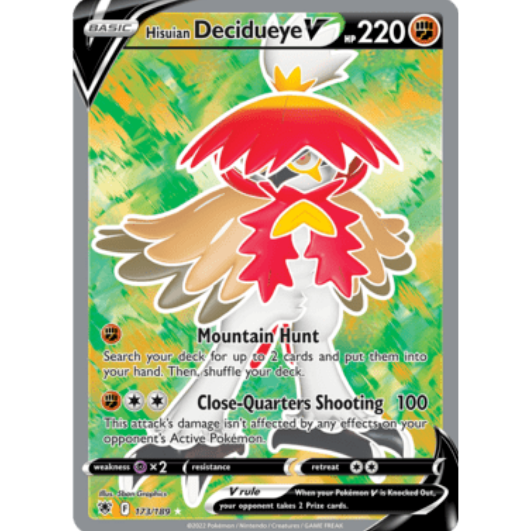 Hisuian Decidueye V (Full Art) 173 - Holofoil SWSH10 Astral Radiance - Ultra Rare